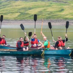 Canoeing Relugas, Moray